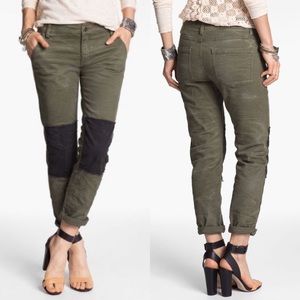 Free People Knee Patch Skinny Chinos